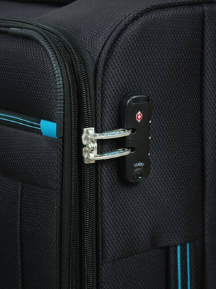 Średnia walizka DIELLE 300 Czarna