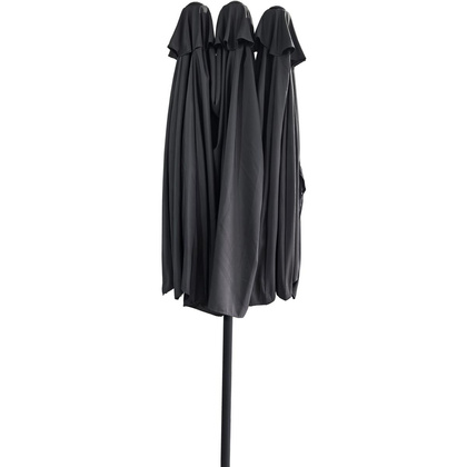 PARASOL OGRODOWY XXXL 2.7x4.6M SZARY SASKA GARDEN