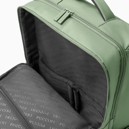 Plecak podróżny z miejscem na laptop 15,6" PUCCINI BARBADOS PM50251 M 5A Zielony