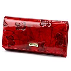 Portfel damski skórzany PELLUCCI BTS-114 Czerwony