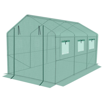 SZKLARNIA TUNEL OGRODOWY 200x350x200CM ZIELONA