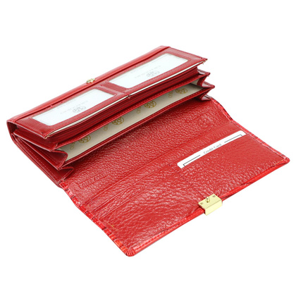 Portfel damski skórzany PELLUCCI NL-122 czerwony