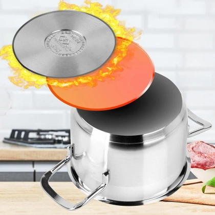 Garnek stalowy z pokrywką 18/10 PREMIUM 1,5 l ORION