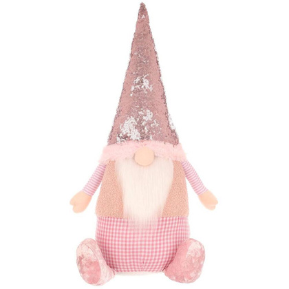 SKRZAT DEKORACYJNY Z CEKINAMI 50CM RÓŻOWY