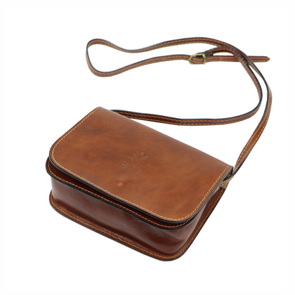 Torebka damska skórzana KEMER 43 ciemny czerwony + fuksja