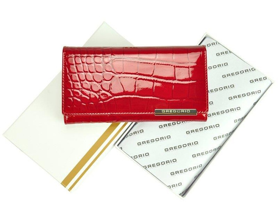 Portfel damski skórzany PELLUCCI BC-114 Czerwony