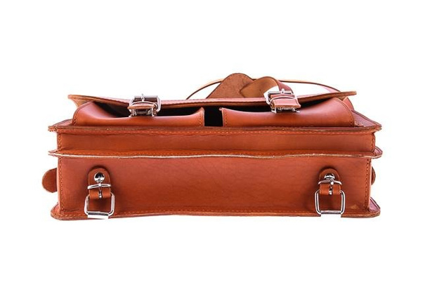 Klasyczna teczka / plecak KEMER VOOC Vintage P12 naturalny