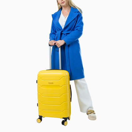 Średnia walizka PUCCINI ZADAR PP020B 6 Żółta