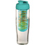 Bidon H2O Tempo® o pojemności 700 ml z wieczkiem zaciskowym zmożliwością przyrządzania wody smakowej