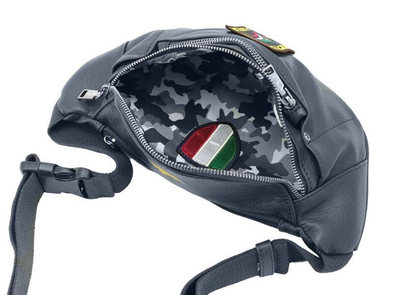 Torba na pas, biodrówka AERONAUTICA MILITARE Pilot Granatowa
