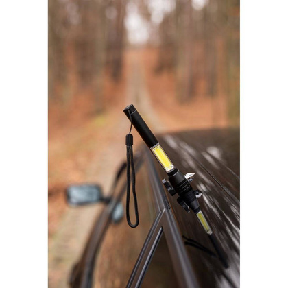 Latarka bezpieczeństwa 1 LED COB, przecinak do pasów, młotek bezpieczeństwa | Flint