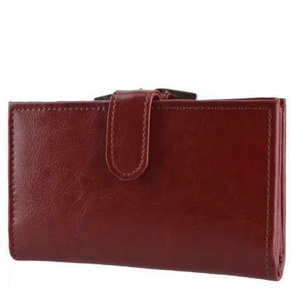 Portfel damski skórzany KEMER P13 Brązowy - min. zamówienie 20 / 50 / 100 szt.