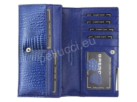 Portfel damski skórzany PELLUCCI GF106 Popiel