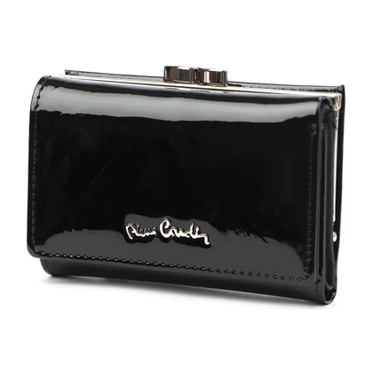 Nieduży skórzany portfel damski Pierre Cardin