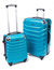 Walizki podróżne na kółkach ABS 2w1 730 S / L NIEBIESKI METALICZNY