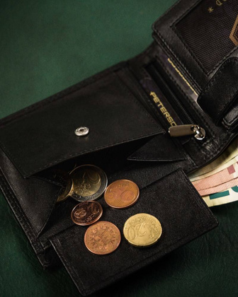 Skórzany portfel męski z zabezpieczeniem rfid protect