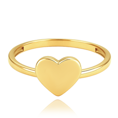 MINET Elegancki złoty pierścionek serce Au 585/1000 rozm. 13 - 1,20g