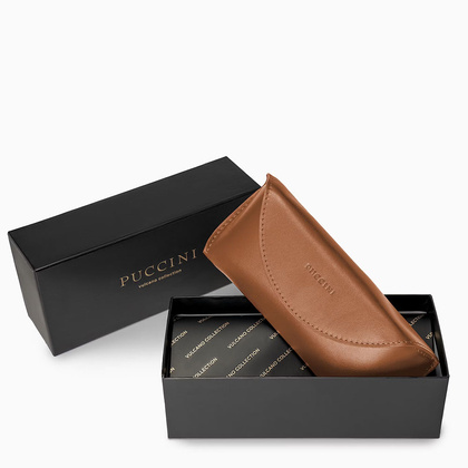 Etui na okulary PUCCINI VULCANO VC92508 2B Brązowe