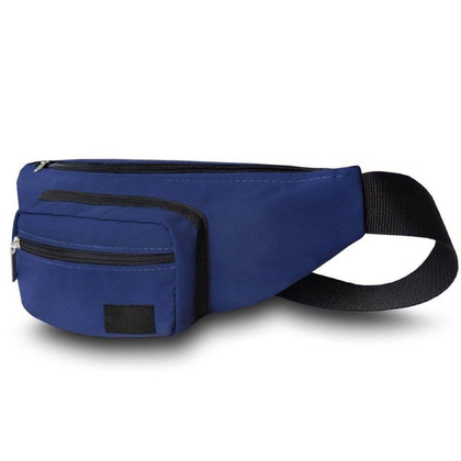 Materiałowa saszetka biodrowa KEMER SOLIER SN03 Niebieska - min. zamówienie 20 / 50 / 100 szt.