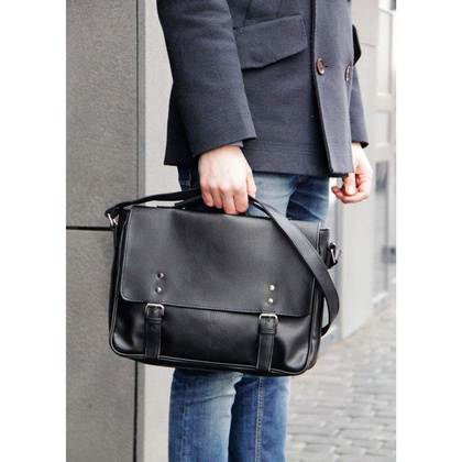 Torba męska na ramię KEMER SOLIER S31 Czarna - min. zamówienie 20 / 50 / 100 szt.