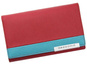 Portfel damski skórzany PELLUCCI FRZ-101 Czerwony + niebieski