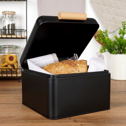 Chlebak metalowy czarny