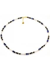 Naszyjnik Sodalit Spinel 925