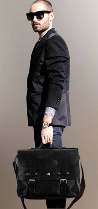 Teczka skórzana czarna JAZZY PARTY 16 - CORLEONE - min. zamówienie 20 / 50 / 100 szt.