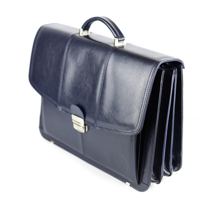 526 Teczka męska 3-komorowa-granat KEMER