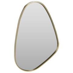 Lustro ścienne złote 28x40 cm