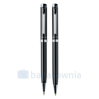 Zestaw piśmienny, długopis i ołówek automatyczny Luzern Czarny