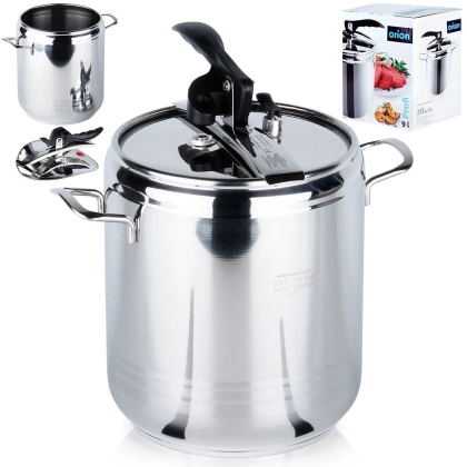 Szybkowar garnek stalowy ciśnieniowy zestaw garnków 9 l PROFI