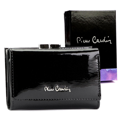 Nieduży portfel skórzany damski Pierre Cardin