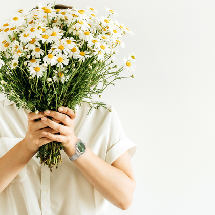 MINET Srebrny zegarek damski ICON GREEN MESH