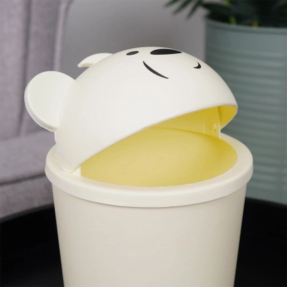 Kosz na śmieci odpady mini łazienkowy stołowy stół miś 1,5 l