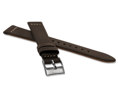 LAVVU Brązowy pasek RETRO z luksusowej skóry Top Grain - 18