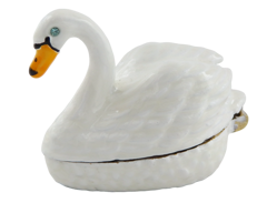 Wyjątkowe, metalowe pudełeczko prezentowe – Łabędź - B0736-02