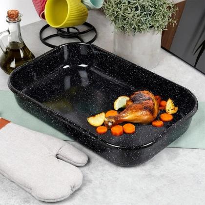 Emaliowana brytfanna blacha do pieczenia 6 l