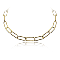 MINET Pozłacany srebrny naszyjnik w stylu włoskim - Ag 925/1000 - 10,20g