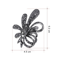 Broszka ozdobna KRYSZTAŁOWA BZ108