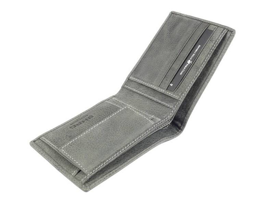 BH-392 TUCSON Portfel męski skórzany Szary