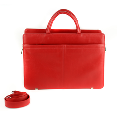 536 Teczka damska 3-komorowa - czerwona KEMER