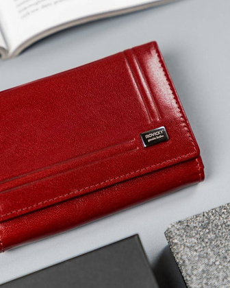 Kompaktowy portfel damski ze skóry naturalnej