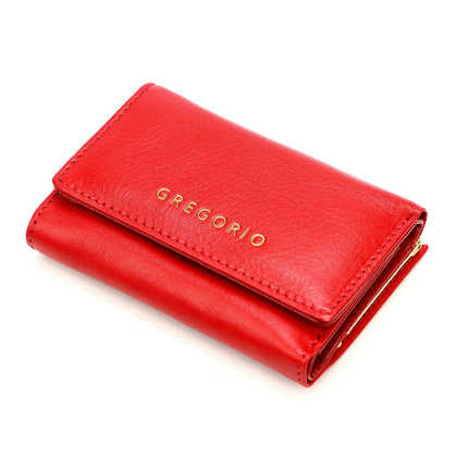 Portfel damski skórzany PELLUCCI IT-117 Czerwony