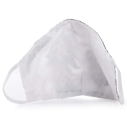 Maseczka ochronna damska 3-warstwowa - wielorazowa - QART PREMIUM - Kwiaty