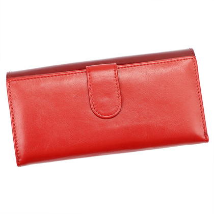 Portfel damski skórzany PELLUCCI NL-122 czerwony