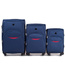 Zestaw 3 walizek WINGS 1708 4K Granatowe