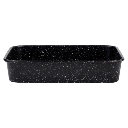 Brytfanna brytfanka blacha granitowa do pieczenia mięsa ciasta NATURE 34x26x6,5 cm 4,7 l