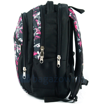 Plecak sportowy KEMER S94DX Różowo Czarny - min. zamówienie 20 / 50 / 100 szt.