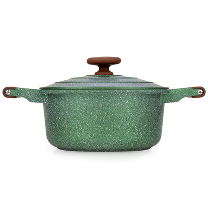 Garnek granitowy z pokrywką OMEGA 24 cm 4,4 l